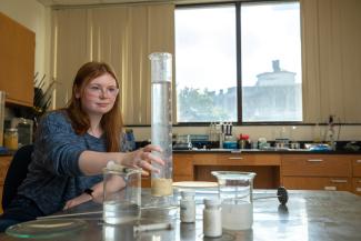 Woman in lab