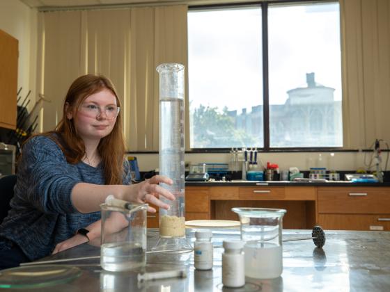 Woman in lab